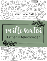Veille sur toi ⚜ Lettre au Père Noël GRATUITE à télécharger! vendu par Veille sur toi