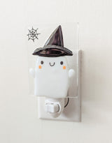 Veille sur toi ⚜ VL-068-00 Veilleuse Halloween - Bouh! le petit fantôme au chapeau noir - Veille sur toi vendu par Veille sur toi