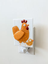 Veille sur toi ⚜ VL-072-00 Veilleuse - Poule - Cocotte et coco - Veille sur toi vendu par Veille sur toi