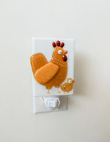 Veille sur toi ⚜ VL-072-00 Veilleuse - Poule - Cocotte et coco - Veille sur toi vendu par Veille sur toi