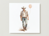 Veille sur toi ⚜ VST-CARTE-005 Carte de souhaits - Cowboy - Veille sur toi vendu par Veille sur toi
