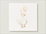 Veille sur toi ⚜ VST-CARTE-060 Carte de souhaits - Oie et ballon - Veille sur toi vendu par Veille sur toi