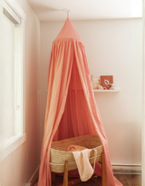 Veille sur toi ⚜ VST-CIEL-TOILE-ROSE Ciel de lit en coton - Rose antique - Veille sur toi vendu par Veille sur toi