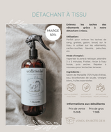 Veille sur toi ⚜ VST-DÉTACHANT Gamme nettoyante - Détachant à tissu - 500 ml - Veille sur toi & Planette vendu par Veille sur toi