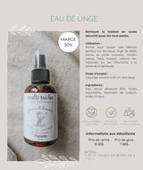 Veille sur toi ⚜ VST-EAUDELINGE Gamme nettoyante - Eau de linge - 125 ml - Veille sur toi & Planette vendu par Veille sur toi