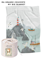 Veille sur toi ⚜ VST-GCV-MOUETTE Ma grande couverte - Milo - Veille sur toi vendu par Veille sur toi