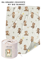 Veille sur toi ⚜ VST-GCV-OURSON Ma grande couverte - Petit ourson - Veille sur toi vendu par Veille sur toi