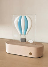 Veille sur toi ⚜ VST-LTC-010 Lampe de table complète - Montgolfière bleue - Veille sur toi vendu par Veille sur toi