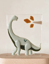 Veille sur toi ⚜ VST-LTV-013 Plaque de verre pour lampe de table - Jonathan le Dinosaure - Veille sur toi vendu par Veille sur toi