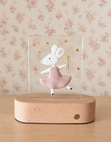 Veille sur toi ⚜ VST-LTV-014 Plaque de verre pour lampe de table - Anna la souris ballerine - Veille sur toi vendu par Veille sur toi
