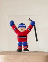 Veille sur toi ⚜ VST-LTV-015 Plaque de verre pour lampe de table - Joueur de hockey - Veille sur toi vendu par Veille sur toi
