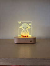 Veille sur toi ⚜ VST-LTV-018 Plaque de verre pour lampe de table - Agneau - Veille sur toi vendu par Veille sur toi