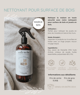 Veille sur toi ⚜ VST-NETTOYANTBOIS Gamme nettoyante - Nettoyant pour surface de bois - 500 ml - Veille sur toi & Planette vendu par Veille sur toi