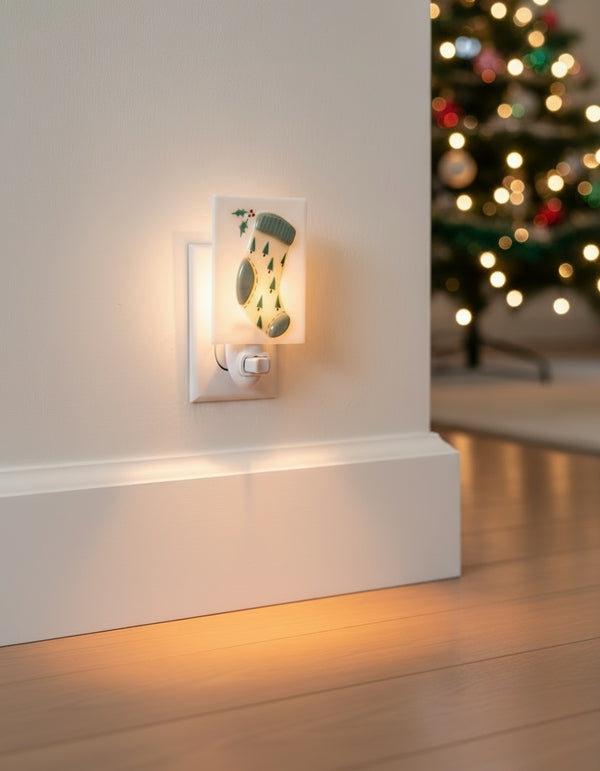 Veilleuse Noël - Bas de Noël - Veille sur toi