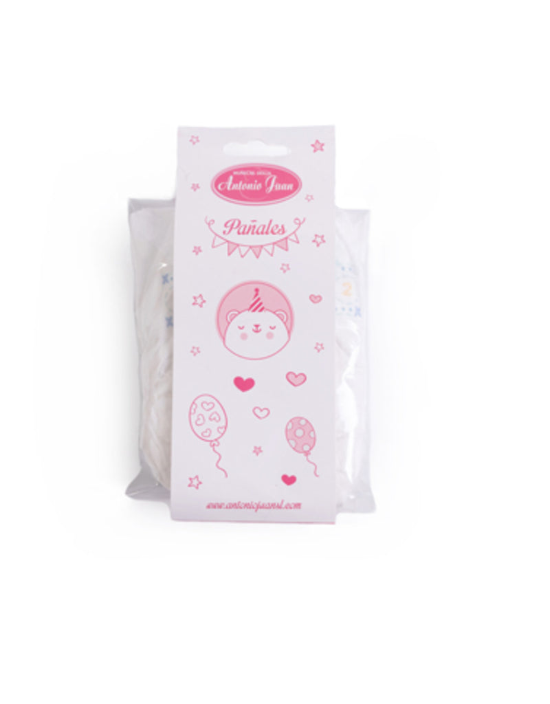 Set of 4 doll diapers - Antonio Juan