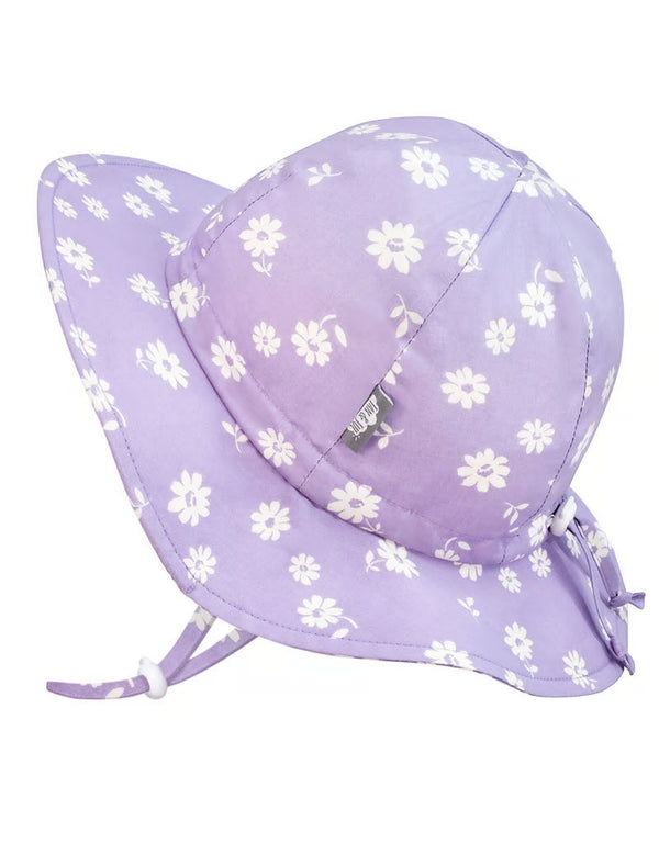 Chapeau floppy en coton - Marguerite violette - Jan & Jul