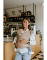 Zak & Zoé ⚜ ZZ-ECHARPE-BEIGE Écharpe de portage en bambou - Beige - Zak & Zoé vendu par Veille sur toi