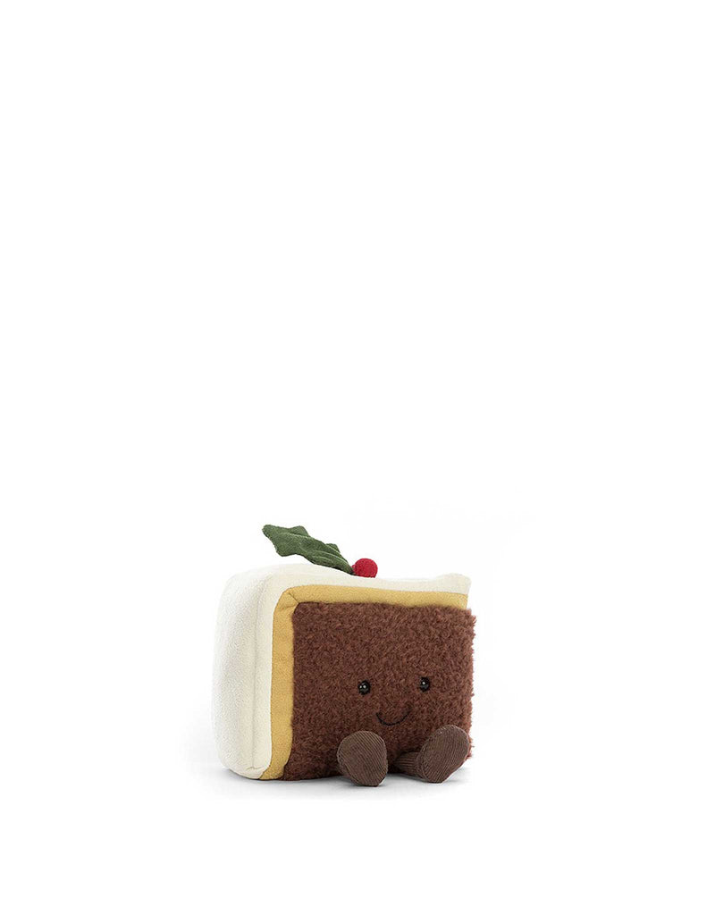 Peluche - Tranche de gâteau de Noël Amuseable - Jellycat