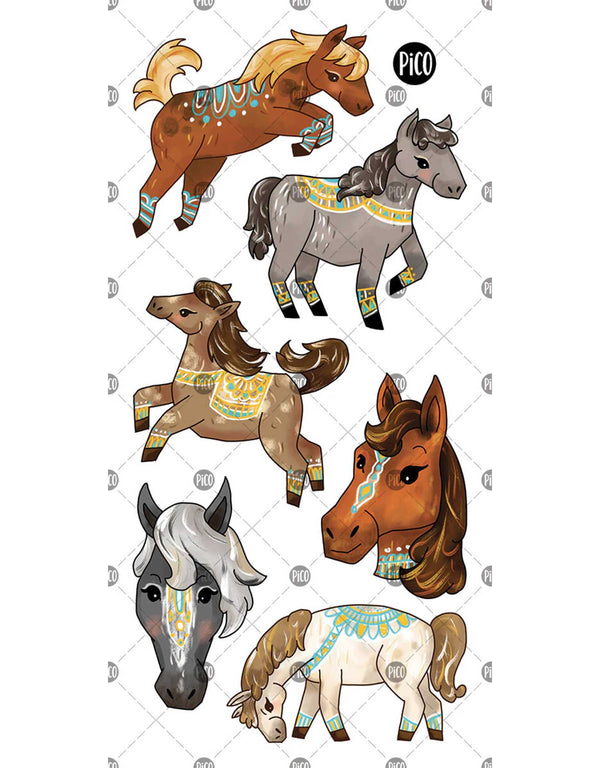 Tatouage -  Les chevaux sauvages - Pico
