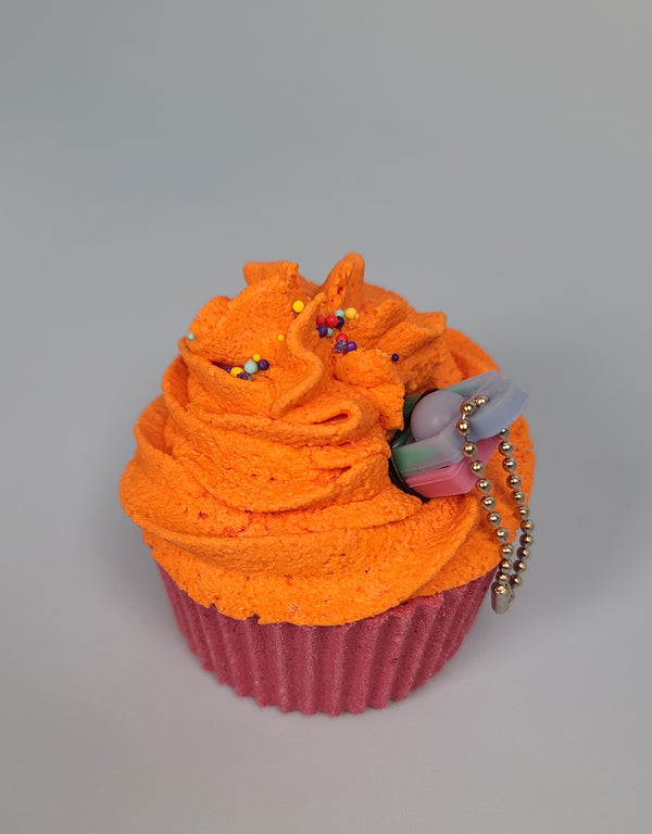 Bombe de bain surprise - Cupcake pop-it orange - La fabrik