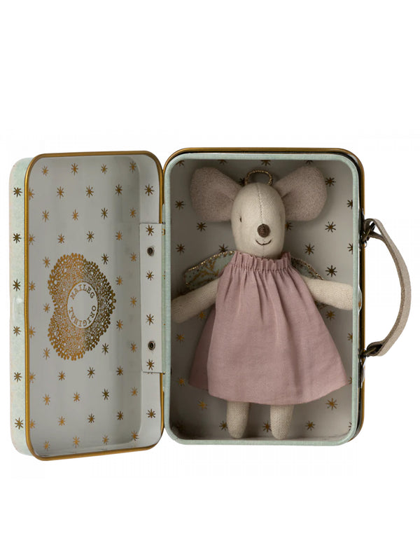 Petite soeur souris ange dans une valise - Maileg
