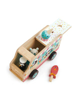 Camion de crème glacée Gelato avec manchot - Tender Leaf Toys