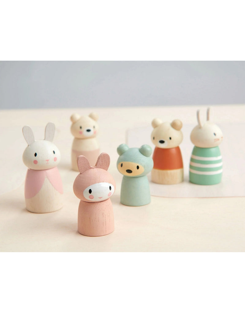 Famille de lapins en bois - Tender Leaf Toys