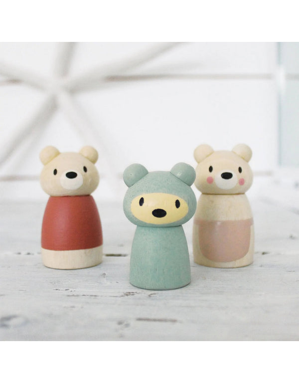 Famille d'ours en bois - Tender Leaf Toys