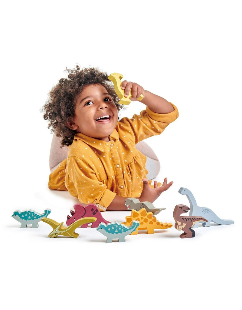 Figurine et présentoir - Collection Dinosaure - Tender Leaf Toys