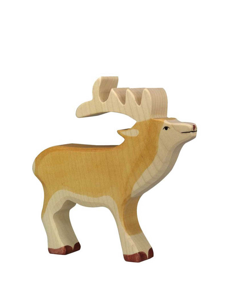 Animal en bois - Cerf marque  Holztiger vendu par Veille sur toi