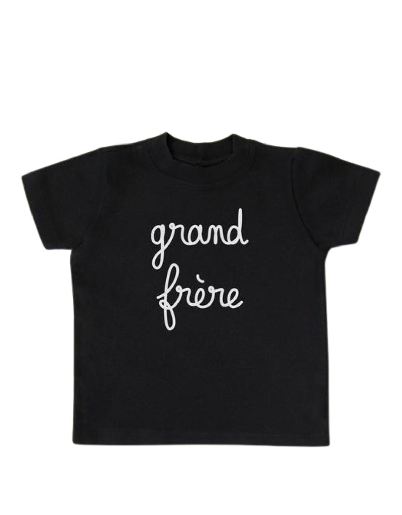 Balloune Design T-shirt - Noir - Grand frère - Balloune Design vendu par Veille sur toi