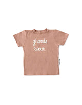 Balloune Design T-shirt - Rose blush - Grande soeur - Balloune Design vendu par Veille sur toi