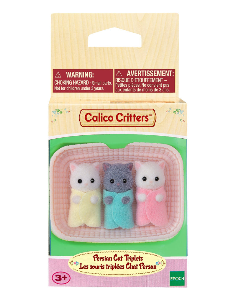 Calico Critters CF1867 Famille Chat Persan - Les triplets - Calico Critters vendu par Veille sur toi