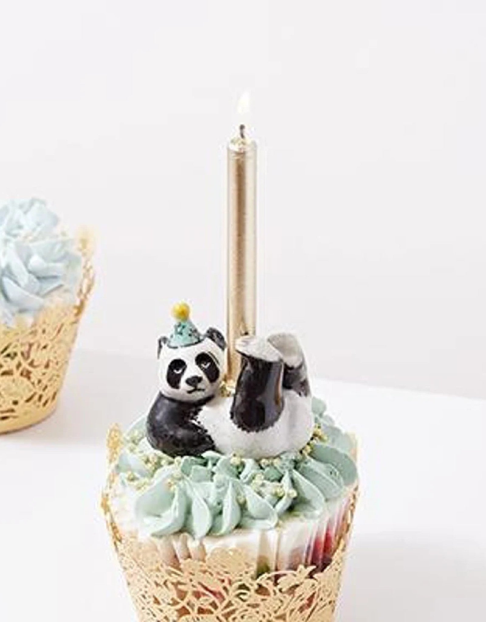 Bougie Cupcake Vintage Paddington Ours 1998 - American Greetings, Neuf Dans Sa Boîte 3x3 Pouces