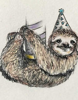 Camp Hollow caketopper-paresseux Porte-bougie en porcelaine - Cake Topper - Paresseux - Camp Hollow vendu par Veille sur toi