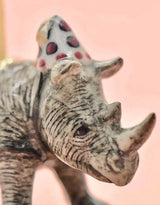 Camp Hollow caketopper-rhino Porte-bougie en porcelaine - Cake Topper - Rhinocéros - Camp Hollow vendu par Veille sur toi