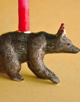 Camp Hollow W164 Porte-bougie en porcelaine - Cake Topper - Ours - Camp Hollow vendu par Veille sur toi