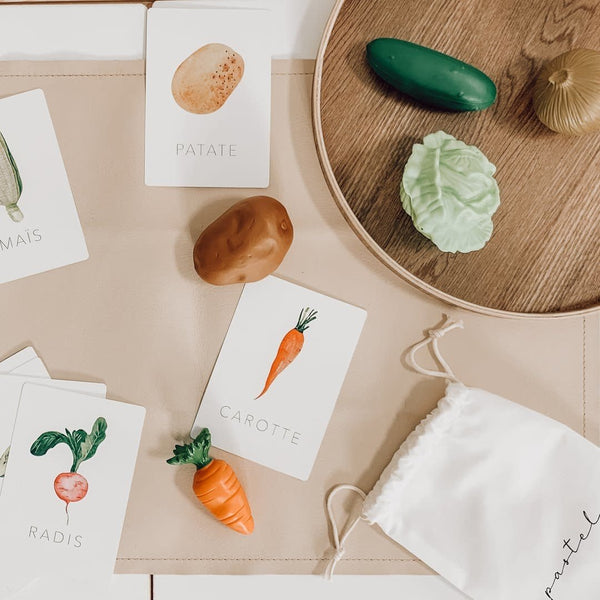Cartes d'apprentissage - Les légumes - Pastel Default marque  Pastel vendu par Veille sur toi