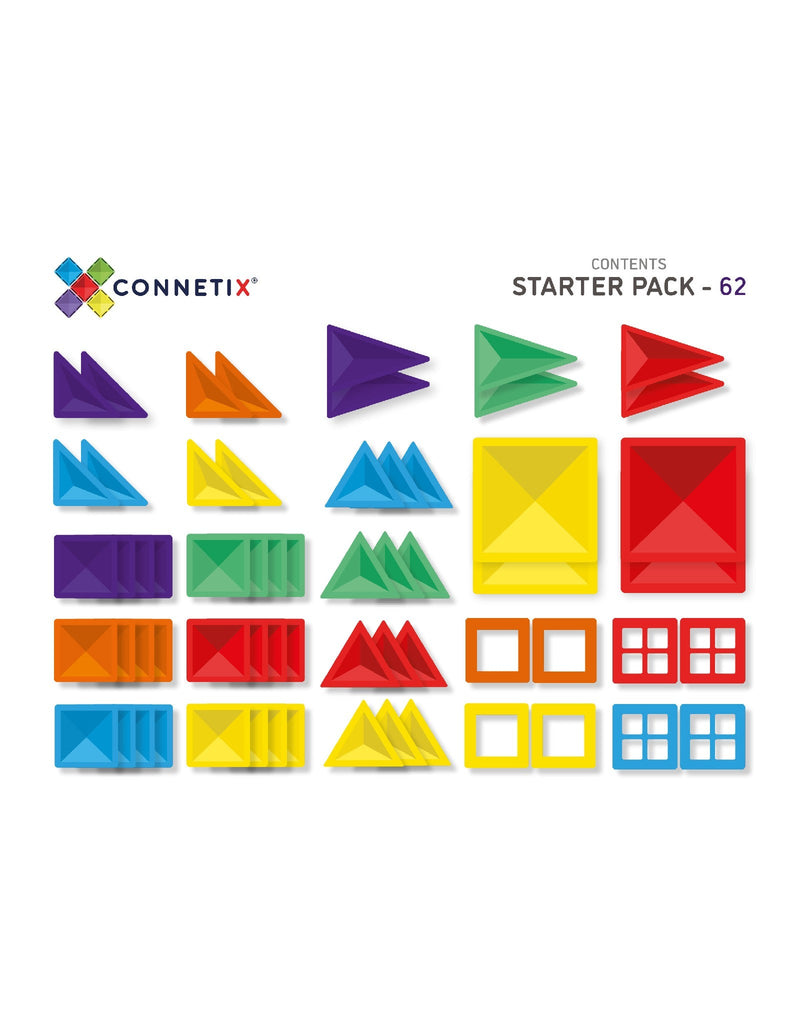 Connetix 712038855841 Ensemble de départ 62 pièces - Rainbow - Connetix vendu par Veille sur toi