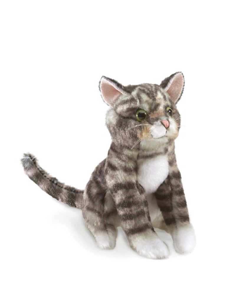 Folkmanis 2791 Marionnette à doigt - Mini chat tigré - Folkmanis vendu par Veille sur toi