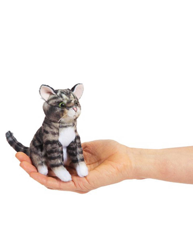 Marionnette à doigt - Mini chat tigré - Folkmanis – Veille sur toi