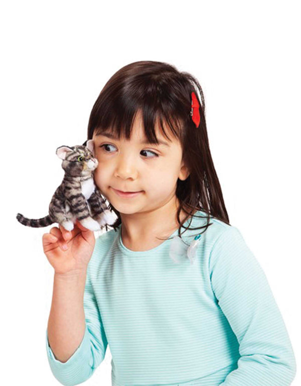 Folkmanis 2791 Marionnette à doigt - Mini chat tigré - Folkmanis vendu par Veille sur toi