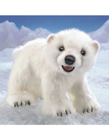 Folkmanis 3041 Marionnette Ourson polaire - Folkmanis vendu par Veille sur toi