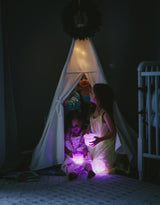 Glo Pals 4-LUMI-82310 Cube lumineux mauve - Lumi - Glo Pals vendu par Veille sur toi