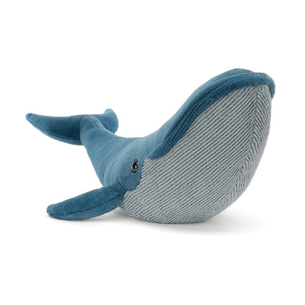 Peluche ronde anti-stress baleine - Tobar bleu