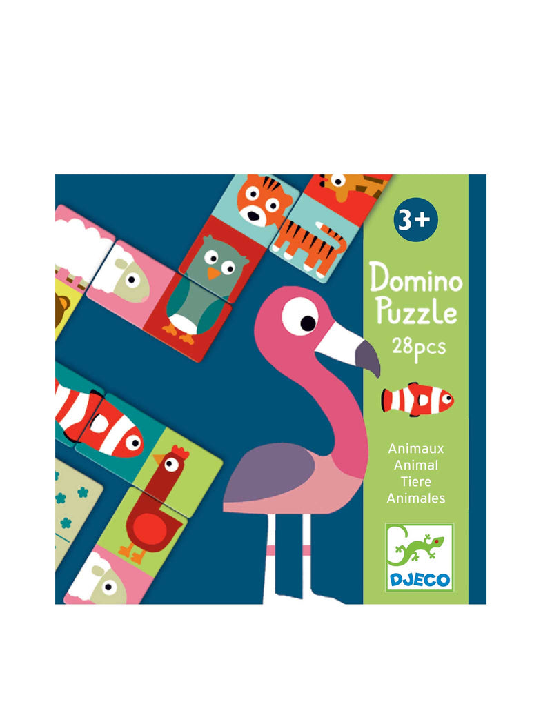 Jeu - Domino animo-puzzle - Djeco marque  Djeco vendu par Veille sur toi