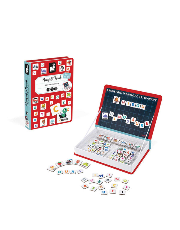 Jeu - MagnetiBook Alphabet (Français) - Janod marque  Janod vendu par Veille sur toi