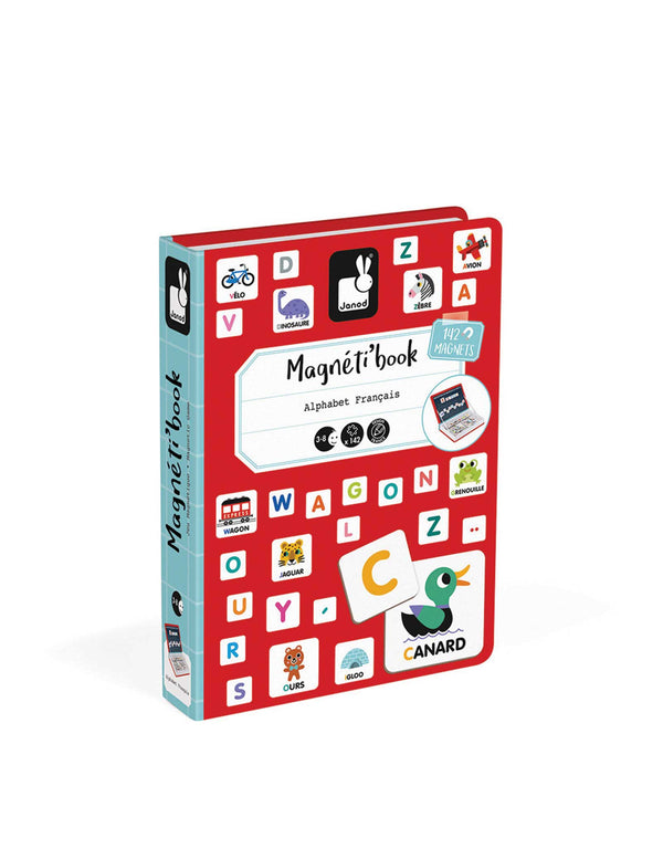 Jeu - MagnetiBook Alphabet (Français) marque  Janod vendu par Veille sur toi