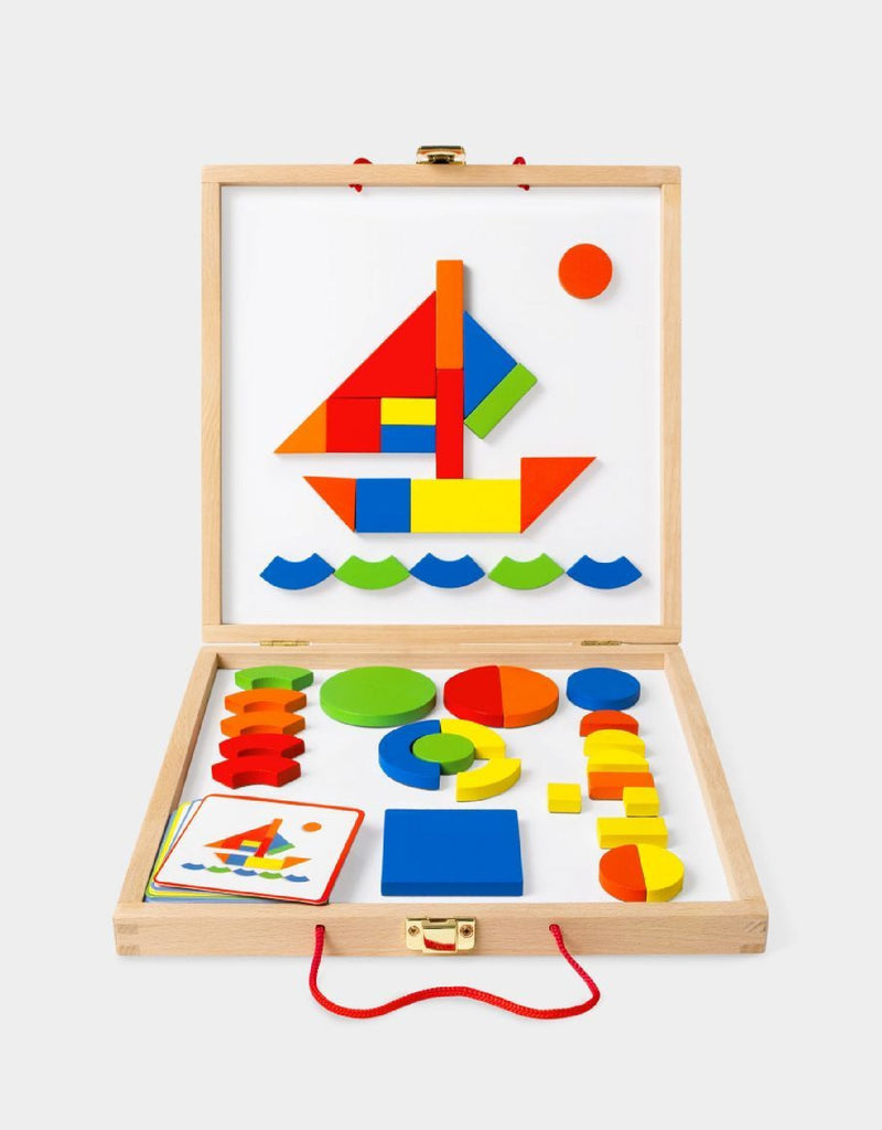 Geoforme Magnetic Shapes Box, Djeco, Magnetic Puzzles