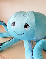 Les jeux Toybox Octa Blue - Pieuvre lourde et apaisante - Les jeux Toybox vendu par Veille sur toi